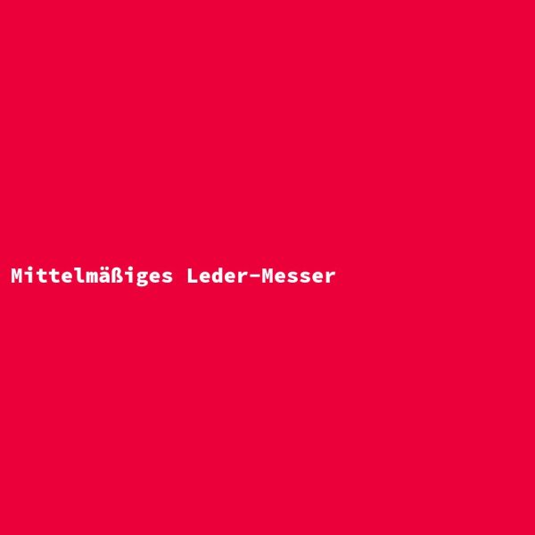 Mittelm&auml;&szlig;iges Leder-Messer