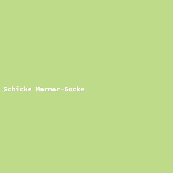 Schicke Marmor-Socke