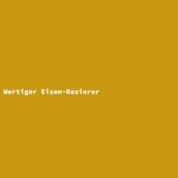 Wertiger Eisen-Rasierer