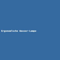 Ergonomische Wasser-Lampe