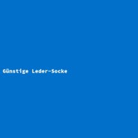 G&uuml;nstige Leder-Socke