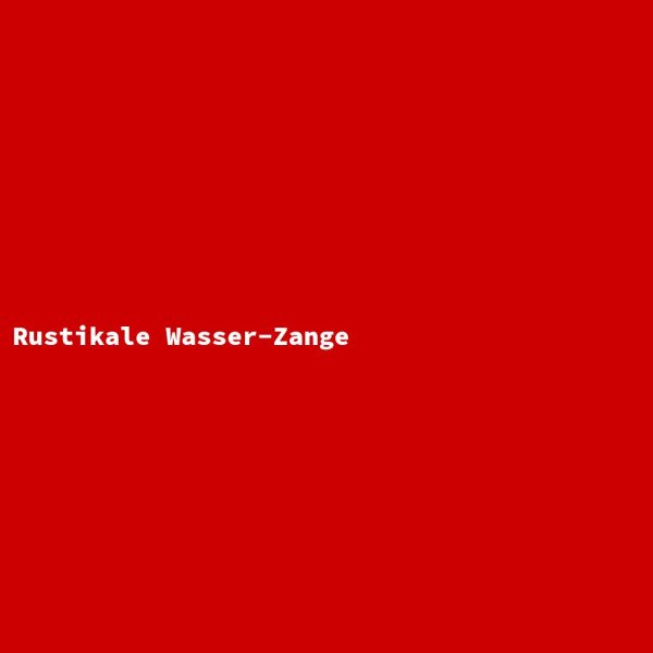 Rustikale Wasser-Zange